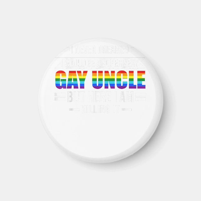 Ein supersexy Gay Uncle Guncle Magnet (Vorne)