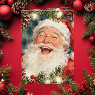 Ein süßer altmodischer Weihnachtsmann   Vintage We Feiertagskarte