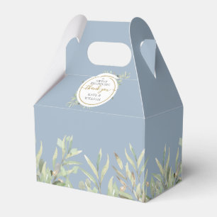 Ein süßer Anfang Goldstaub Blaue Grüne Hochzeit Geschenkschachtel