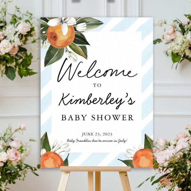 Ein süßer Baby-Boy auf dem Weg Clementine Willkomm Poster (Von Creator hochgeladen)