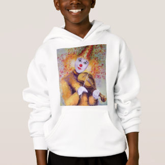 Ein süßer Clown, der Geige spielt Hoodie