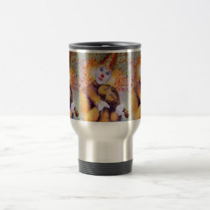 Ein süßer Clown, der Geige spielt Reisebecher