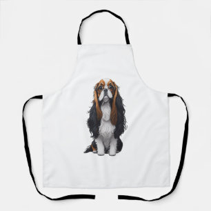 Ein süßer Hund King Charles Spaniel Schürze