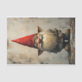 Ein süßer kleiner Gnome in einem gestörten Stil Seidenpapier