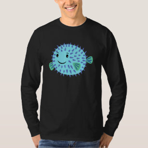 Ein süßer kleiner Kugelfisch schwimmt zu dir und l T-Shirt