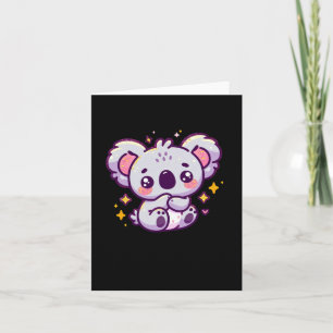 Ein süßer Koala-Aufkleber Karte