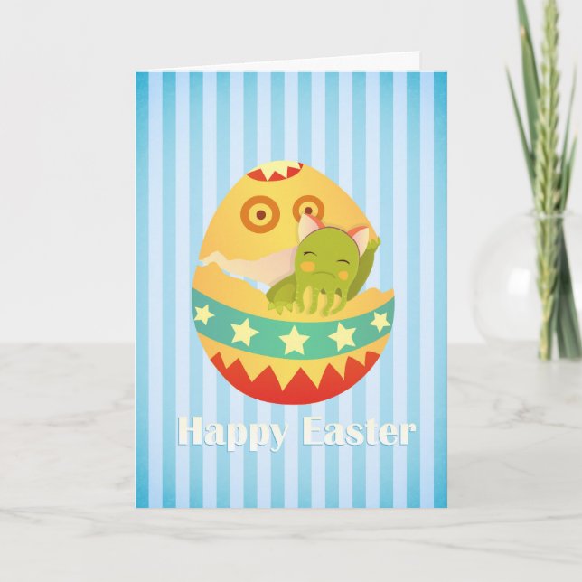 Ein süßer Ostern-Wunsch Feiertagskarte (Vorderseite)