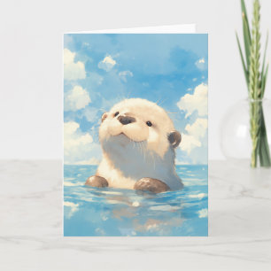 Ein süßer Otter Wasserwunderland Karte