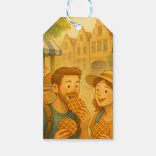 Ein süßer Tag in Belgien - Whimsical Gift Tag Geschenkanhänger