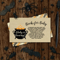 Ein süßes Baby braut Halloween Baby Duschbuch