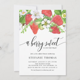 Ein süßes Baby ist unterwegs mit einer Babydusche Einladung