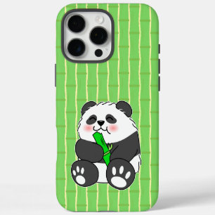 Ein süßes Baby-Panda, das Bambusrohr isst iPhone 16 Pro Max Hülle