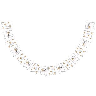 Ein süßes Cookie & Milchmädchen zum ersten Geburts Wimpelkette