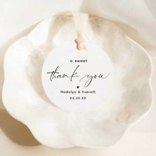Ein süßes Dankeschön Gastgeschenk Hochzeit Tags Geschenkanhänger