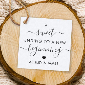 Ein süßes Ende zu einer neuen Beginnmarke, Kraft Geschenkanhänger