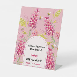 Ein süßes kleines Bienenzeichen für benutzerdefini Sockelschild