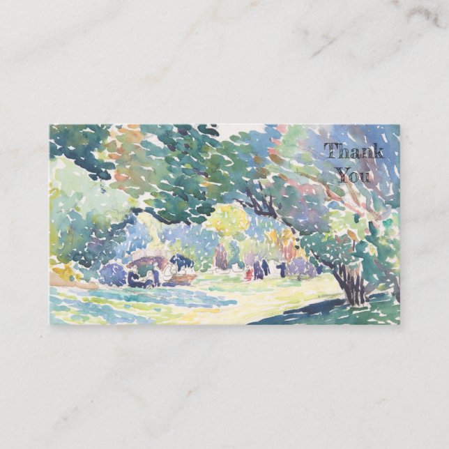 Ein süßes kleines Dankeschön Business Card Visitenkarte (Vorderseite)