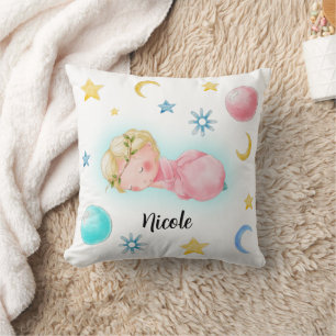 Ein süßes kleines Mädchen Kissen