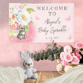 Ein süßes kleines, sonniges Baby Sprinkle Willkomm Banner