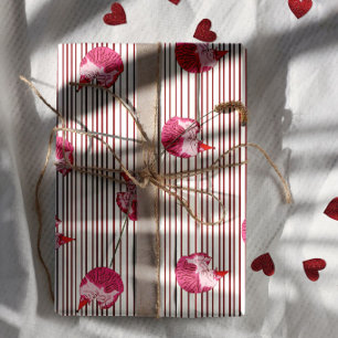 Ein süßes rosa Kätzchen zum 1. Geburtstag Geschenkpapier Set