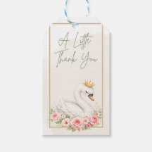 Ein süßes Schwan-Geschenk-Tag