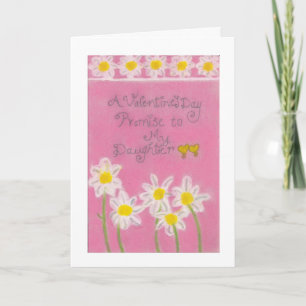 Ein süßes Valentin" Versprechen" an meine Töchter Feiertagskarte