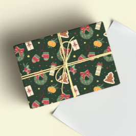 Ein süßes Winterfest-Geschenkpapier   Geschenkpapier