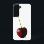 Ein Sweet Cherry sgcnm Samsung Galaxy Hülle<br><div class="desc">One Sweet Cherry - Ein Single süße Kirsche,  fotografiert vor einem schlichten,  weißen Hintergrund,  der die lila,  roten und grünen Farben betont. © Alan Harman Fotografy 2013. Alle Rechte vorbehalten www.alanharmanphotography.com</div>