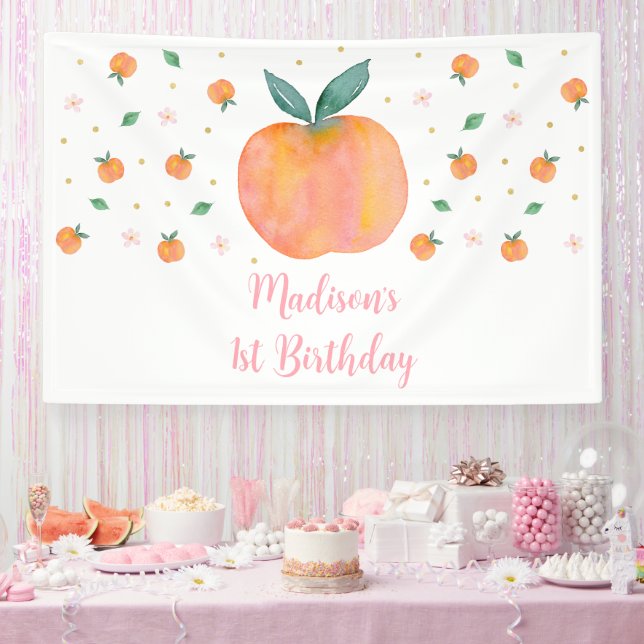 Ein Sweet Peach Geburtstag Banner (Party)