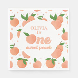 Ein Sweet Peach Geburtstag Serviette