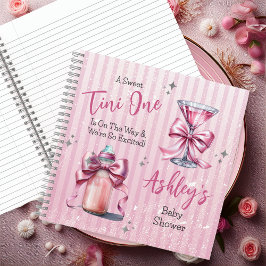Ein Sweet Tini One Coquette Baby Showbook Notizbuch