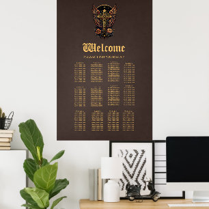 Ein Symbol der Kraft: Das verzierte Kreuz mit Flüg Poster