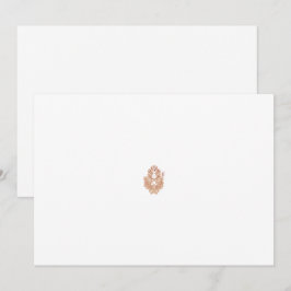 Ein symmetrisches Design mit braunem geometrischem Dankeskarte