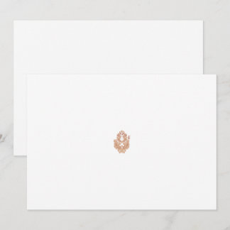 Ein symmetrisches Design mit braunem geometrischem Einladung