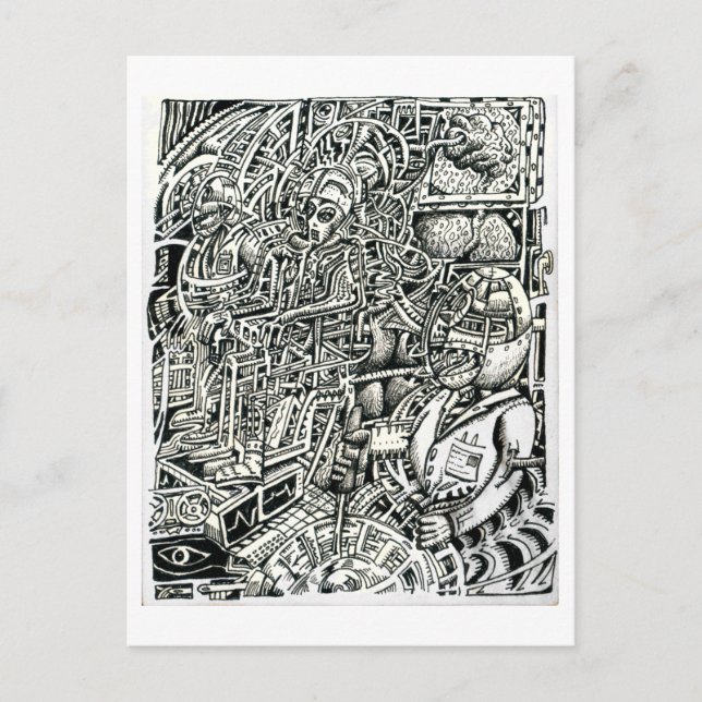 Ein Systemschock (elektrischer Stuhl) Postkarte (Vorderseite)