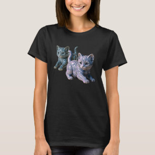 Ein T-Shirt, speziell für Kätzchen. T-Shirt