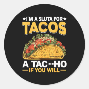 Ein Taco-Fan, wenn man so will - Essen Taco Liebe Runder Aufkleber