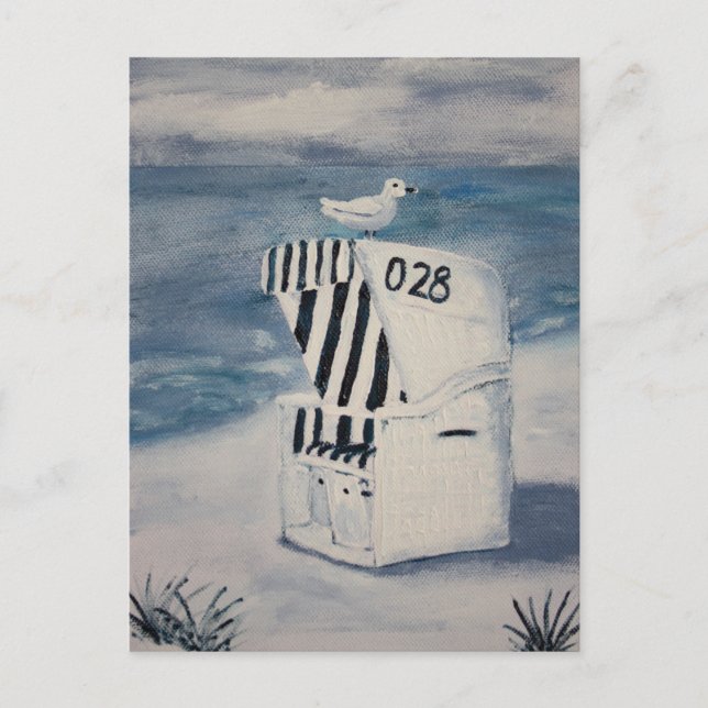 Ein Tag am Meer Postkarte (Vorderseite)