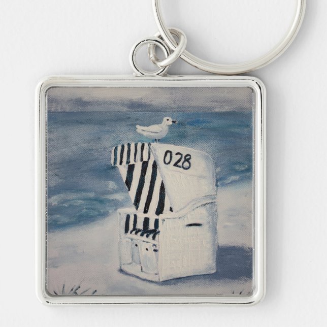 Ein Tag am Meer Schlüsselanhänger (Vorne)