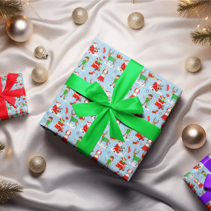 Ein Tag am Nordpol während Weihnachten Geschenkpapier Set