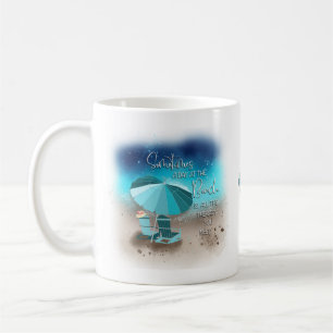Ein Tag am Strand Kaffeetasse