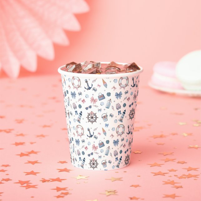 Ein Tag am Strand! Pappbecher (Insitu)