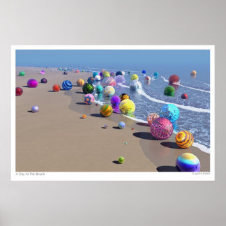 Ein Tag am Strand Poster
