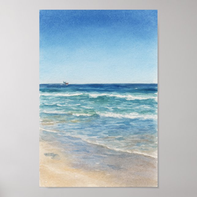 Ein Tag am Strand Poster (Vorne)