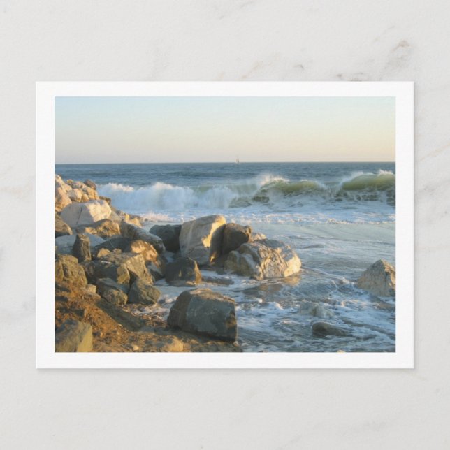 Ein Tag am Strand Postkarte (Vorderseite)