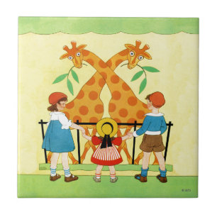 Ein Tag am Zoo Fliese