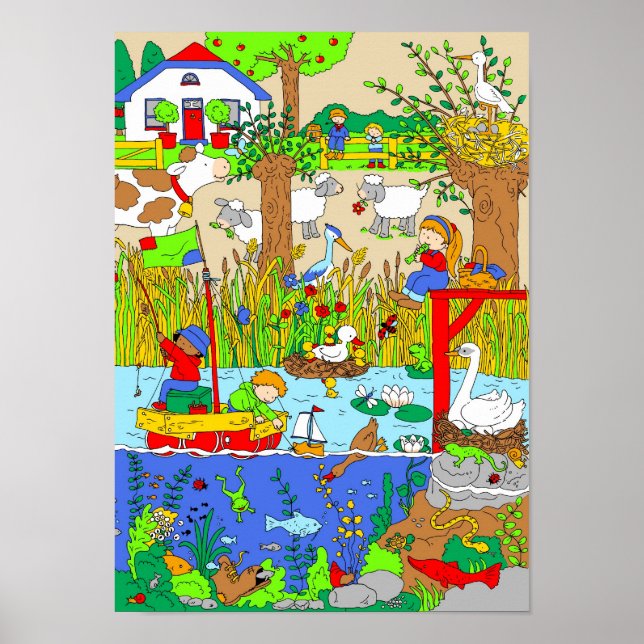 Ein Tag auf dem Land Poster (Vorne)