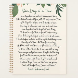 Ein Tag auf einmal Annie Johnson Flint Postkarte Planer