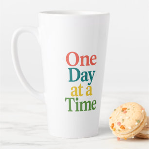 Ein Tag auf einmal Motivierend Latte-Tasse Milchtasse