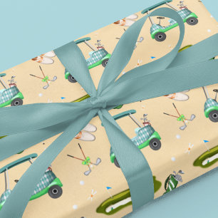 Ein Tag des Golfmusters  Geschenkpapier